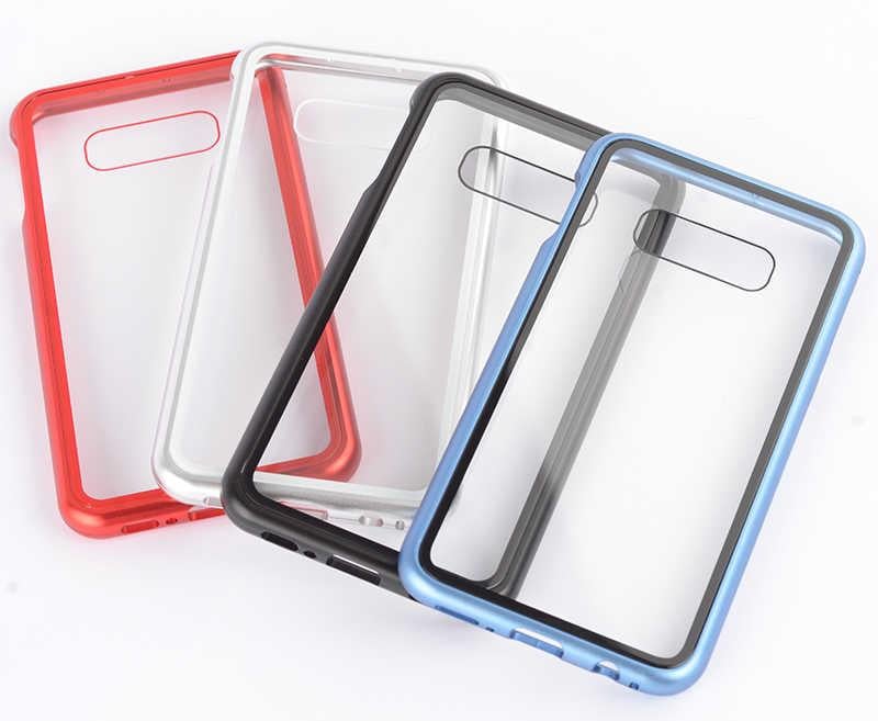 Galaxy S10E Kılıf Zore Devrim Mıknatıslı Cam Kapak
