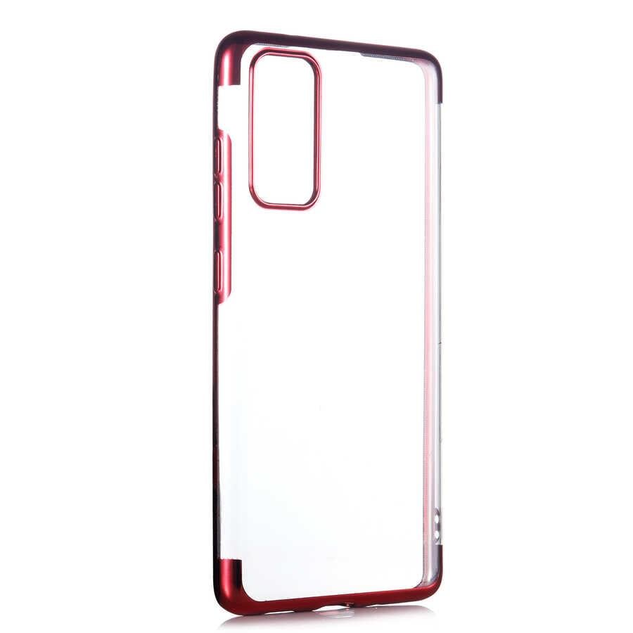 Galaxy S20 FE Kılıf Zore Dört Köşeli Lazer Silikon Kapak
