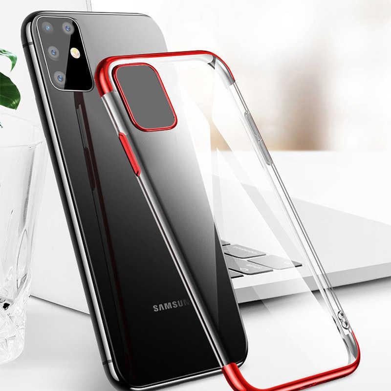 Galaxy S20 Plus Kılıf Zore Dört Köşeli Lazer Silikon Kapak