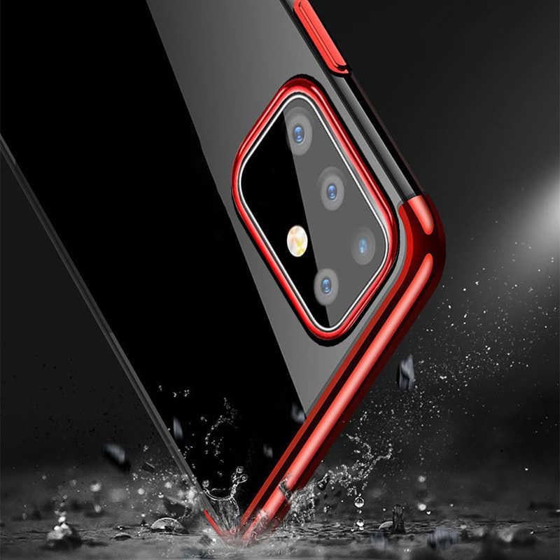Galaxy S20 Plus Kılıf Zore Dört Köşeli Lazer Silikon Kapak