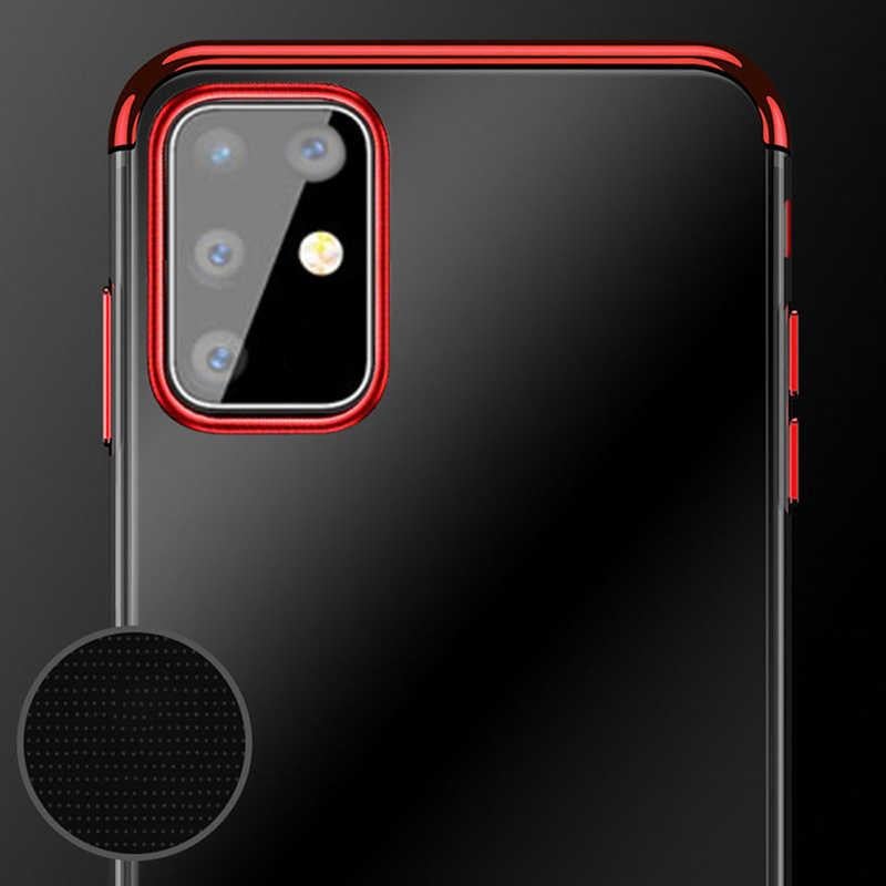 Galaxy S20 Plus Kılıf Zore Dört Köşeli Lazer Silikon Kapak
