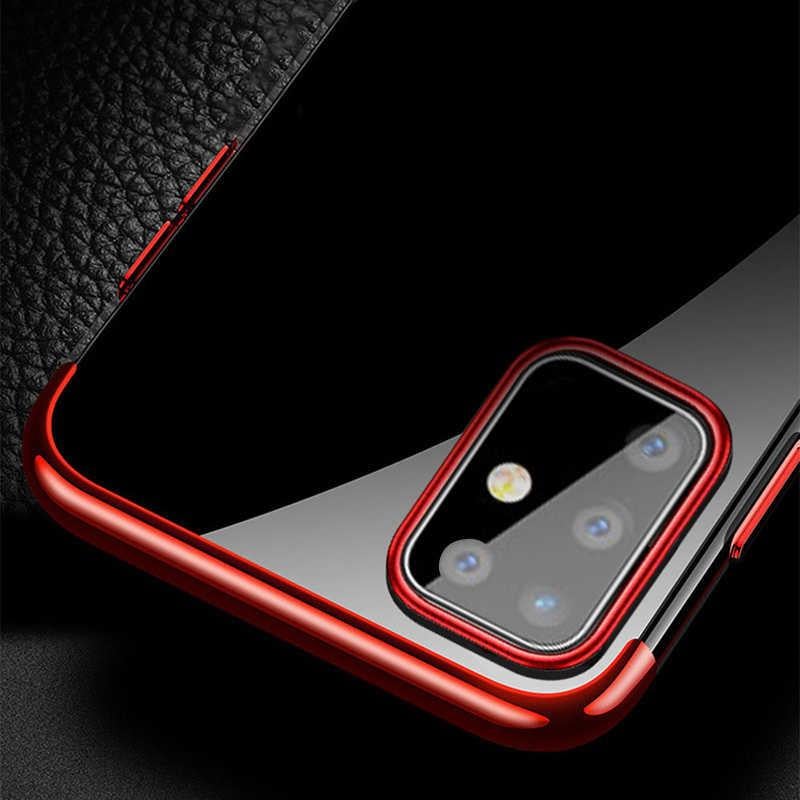 Galaxy S20 Plus Kılıf Zore Dört Köşeli Lazer Silikon Kapak