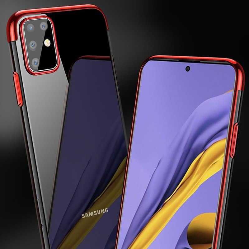 Galaxy S20 Plus Kılıf Zore Dört Köşeli Lazer Silikon Kapak