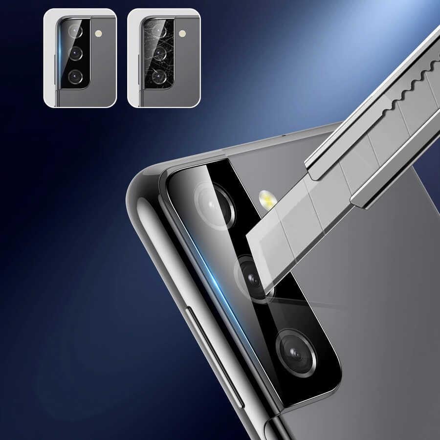 Galaxy S21 Zore Kamera Lens Koruyucu Cam Filmi