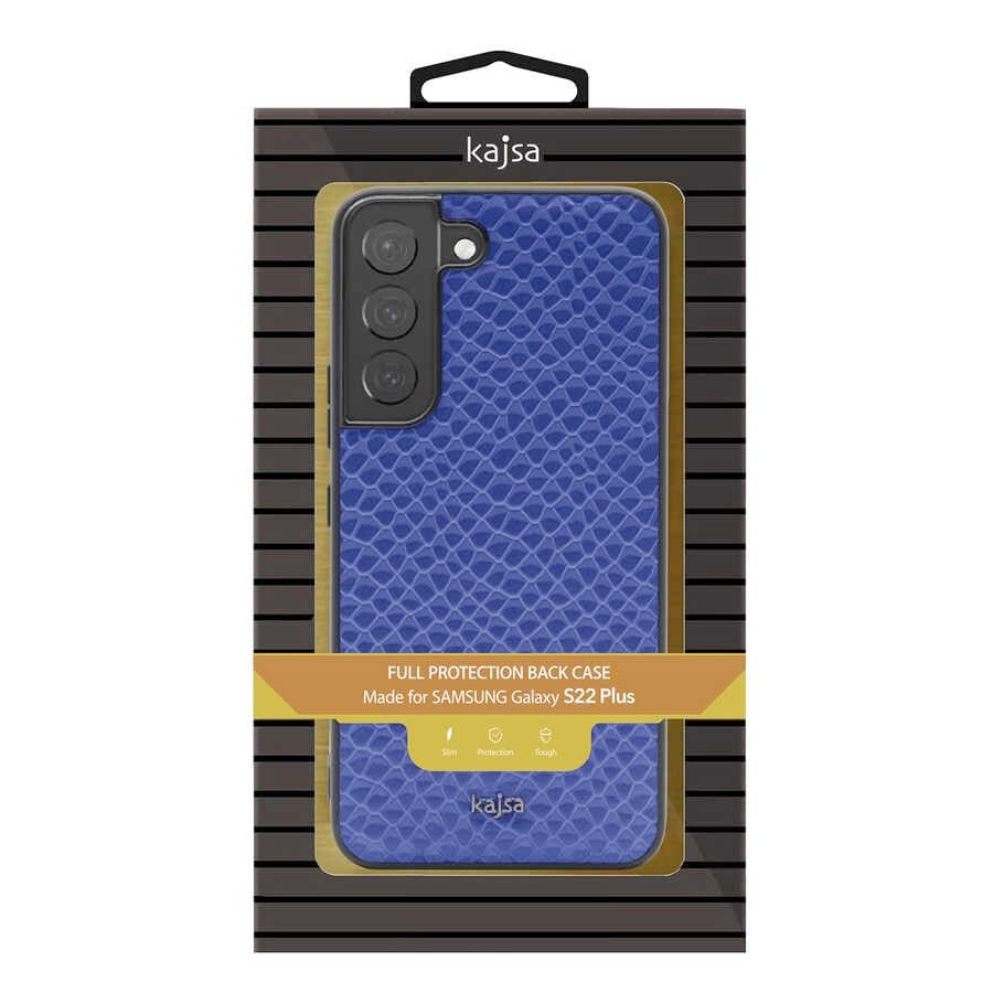 Galaxy S22 Kılıf ​Kajsa Pearl Pattern Hakiki Deri Kapak