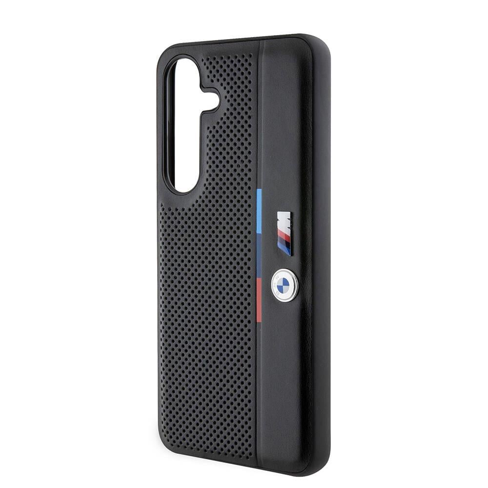 Galaxy S24 Kılıf BMW Orjinal Lisanslı M Logolu Üç Renk Çizgili Motorsport Circle Kapak