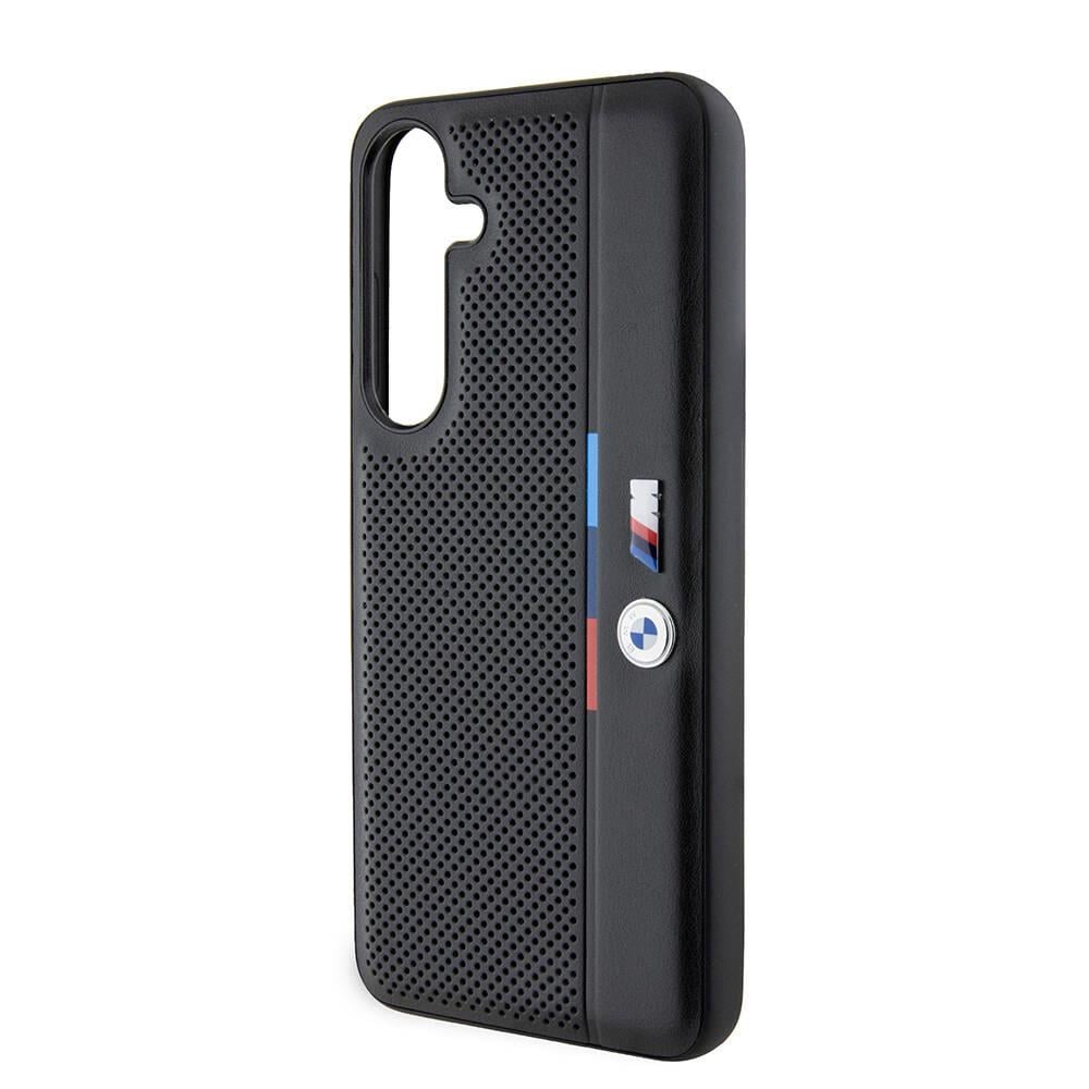 Galaxy S24 Plus Kılıf BMW Orjinal Lisanslı M Logolu Üç Renk Çizgili Motorsport Circle Kapak