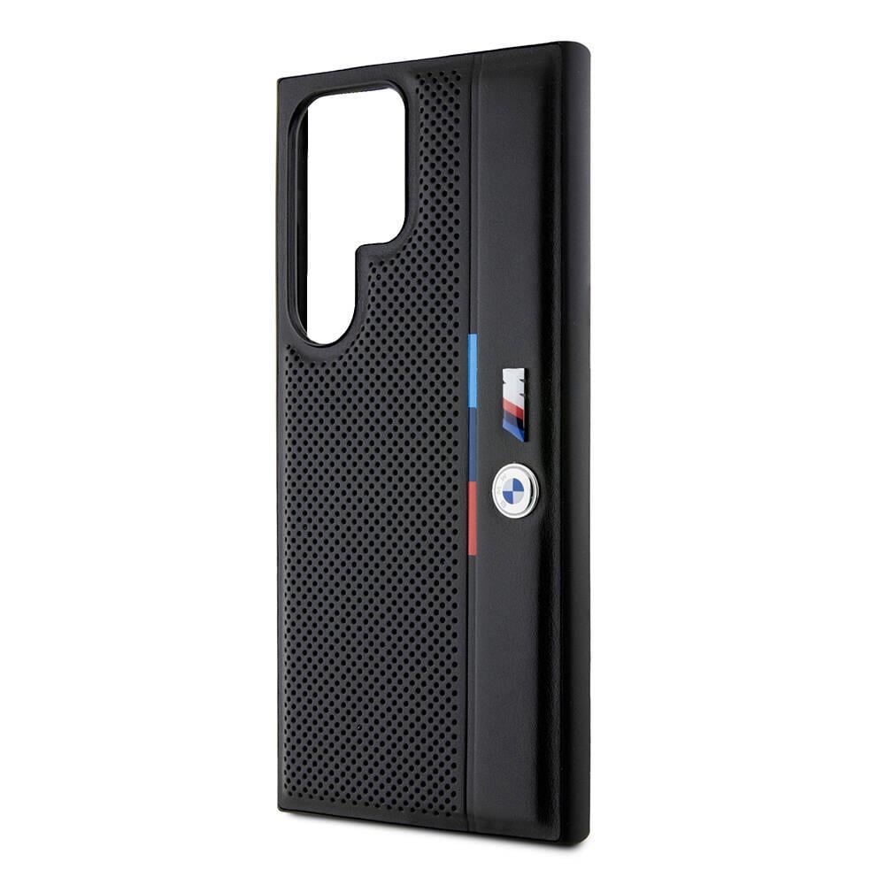 Galaxy S24 Ultra Kılıf BMW Orjinal Lisanslı M Logolu Üç Renk Çizgili Motorsport Circle Kapak