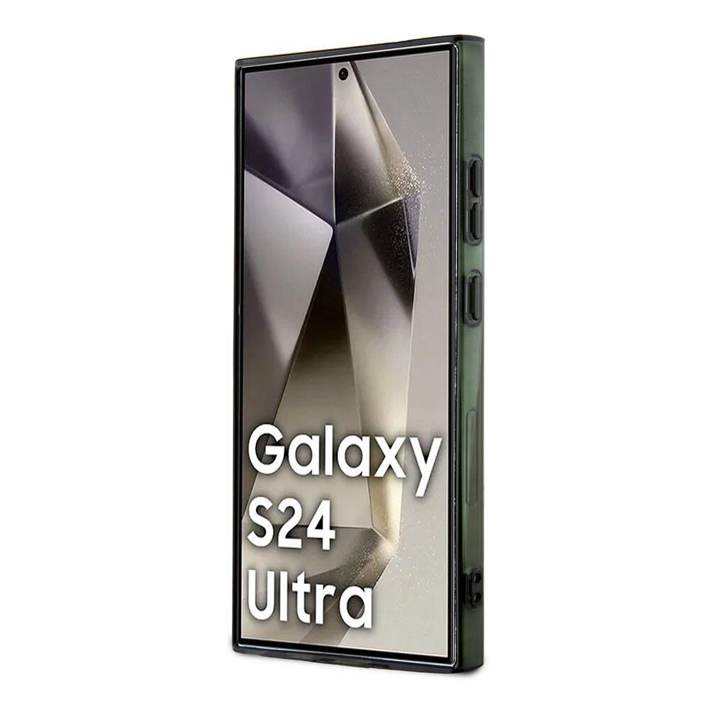 Galaxy S24 Ultra Kılıf Lacoste Orjinal Lisanslı Magsafe Şarj Özellikli Çift Katmanlı Timsah Logolu Blend Monogram Kapak