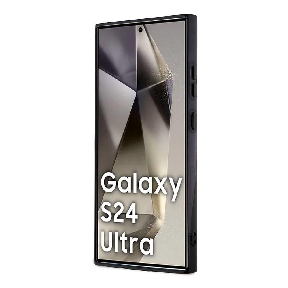 Galaxy S24 Ultra Kılıf Mercedes Benz Orjinal Lisanslı Magsafe Şarj Özellikli PC TPU Transparan Black Ring Kapak