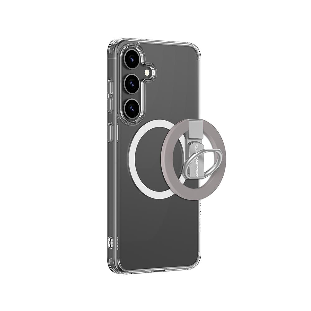 Galaxy S25 Plus Kılıf Magsafe Şarj Özellikli Yüzük Standlı Amazingthing Minimal Grip Serisi Kapak