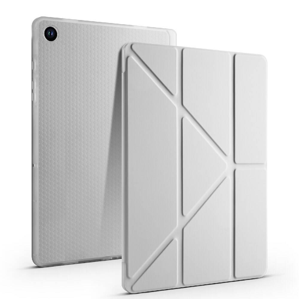 Galaxy Tab A9 Kılıf Zore Tri Folding Kalem Bölmeli Standlı Kılıf