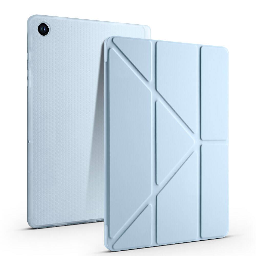 Galaxy Tab A9 Plus Kılıf Zore Tri Folding Kalem Bölmeli Standlı Kılıf