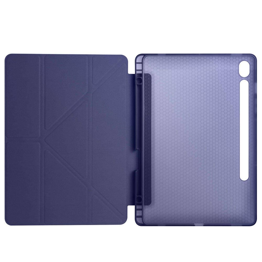 Galaxy Tab S9 Kılıf Zore Tri Folding Kalem Bölmeli Standlı Kılıf