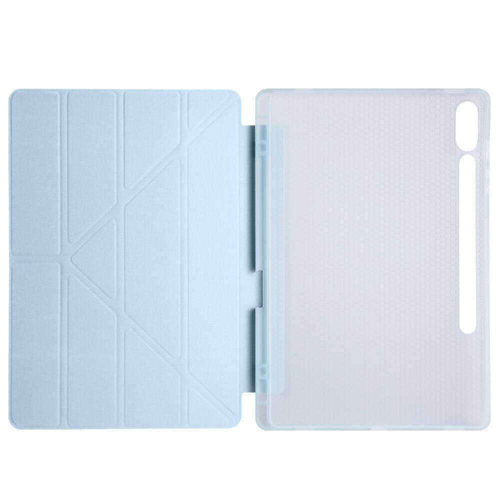 Galaxy Tab S9 Plus Kılıf Zore Tri Folding Kalem Bölmeli Standlı Kılıf