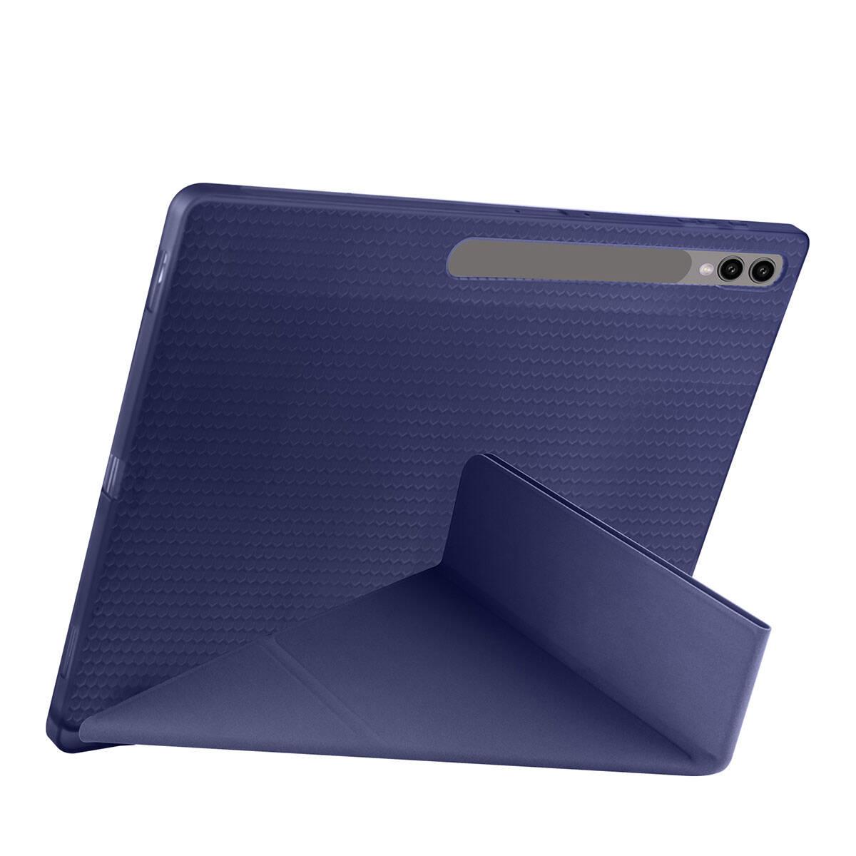 Galaxy Tab S9 Ultra Kılıf Zore Tri Folding Kalem Bölmeli Standlı Kılıf