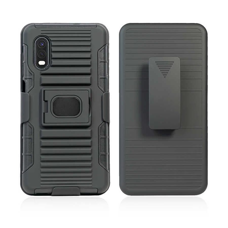 Galaxy Xcover Pro Kılıf Zore Double Clip Kapak