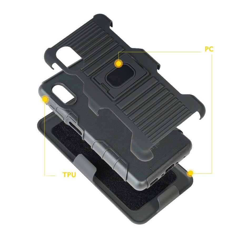 Galaxy Xcover Pro Kılıf Zore Double Clip Kapak