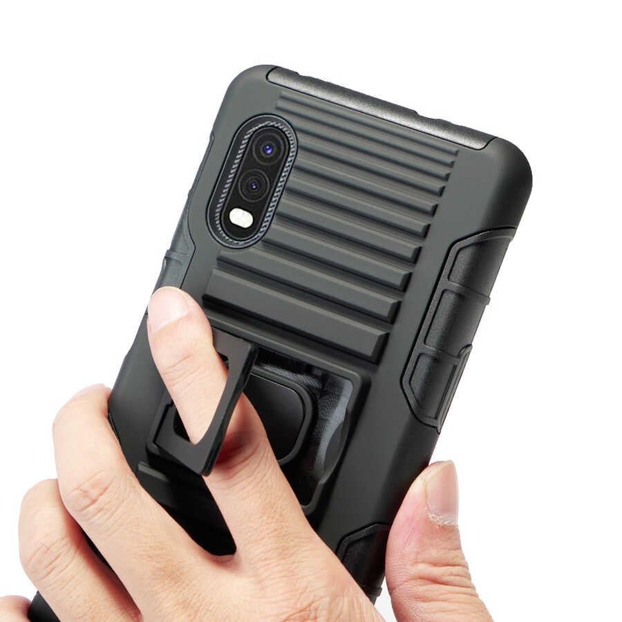 Galaxy Xcover Pro Kılıf Zore Double Clip Kapak