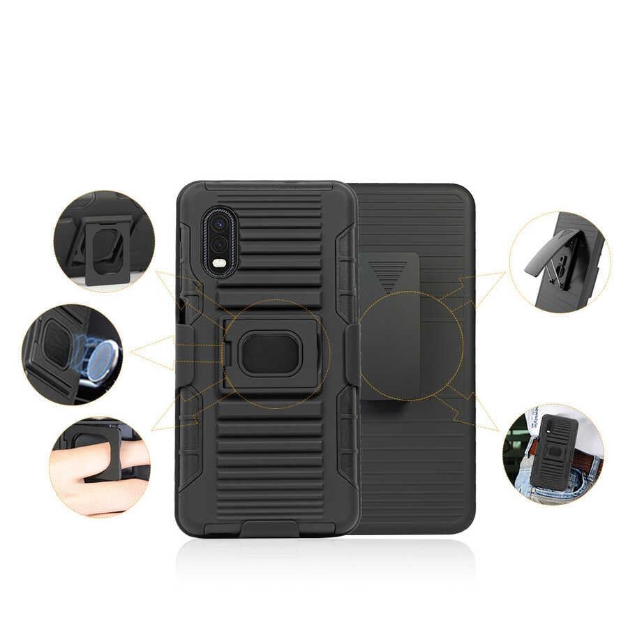 Galaxy Xcover Pro Kılıf Zore Double Clip Kapak