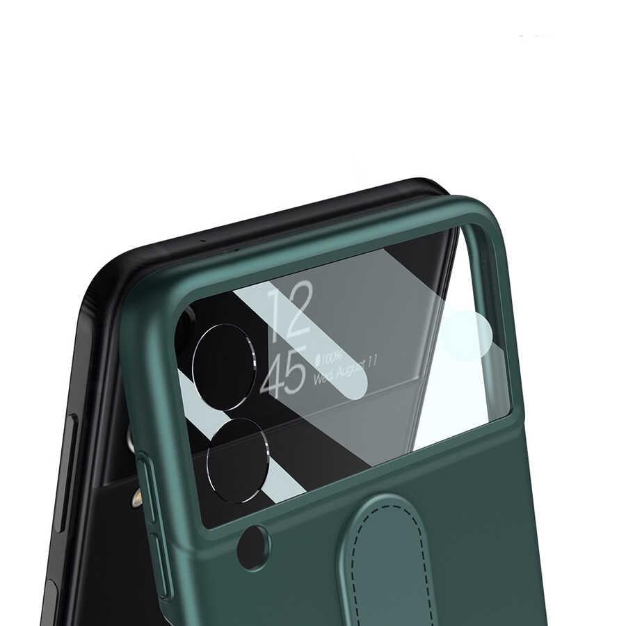 Galaxy Z Flip 3 Kılıf Zore Flip Ring Kıpta Kapak