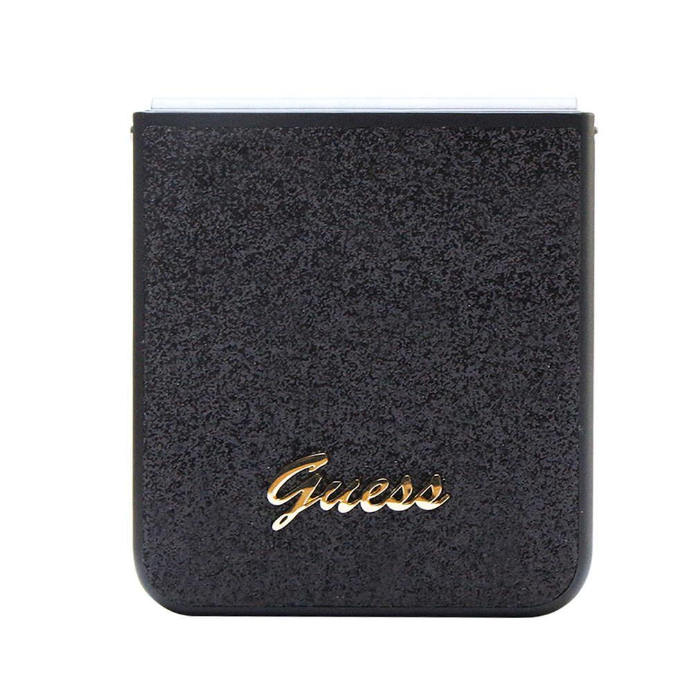 Galaxy Z Flip 5 Kılıf Guess Orjinal Lisanslı Yazı Logolu Glitter Script Kapak