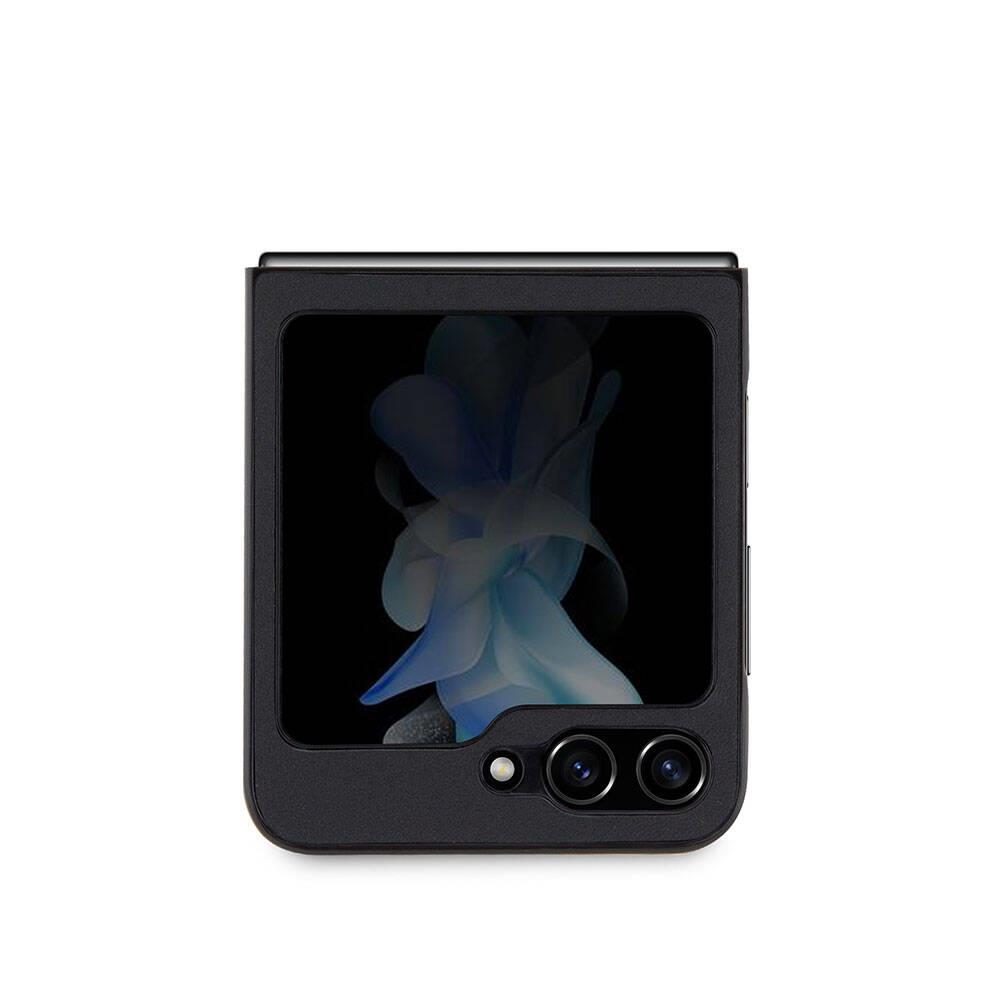Galaxy Z Flip 5 Kılıf Mercedes Benz Orjinal Lisanslı Metal Yıldız Logolu Urban Deri Kapak