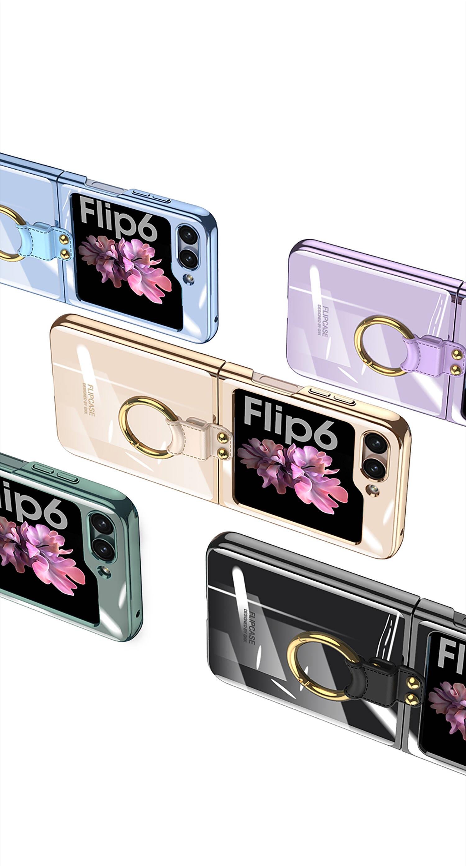 Galaxy Z Flip 6 Kılıf Zore Yüzüklü Kıpta Kapak