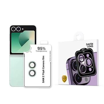 Galaxy Z Flip 6 Zore CL-11 Safir Parmak İzi Bırakmayan Anti-Reflective Kamera Lens Koruyucu