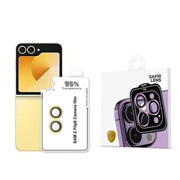 Galaxy Z Flip 6 Zore CL-11 Safir Parmak İzi Bırakmayan Anti-Reflective Kamera Lens Koruyucu