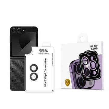 Galaxy Z Flip 6 Zore CL-11 Safir Parmak İzi Bırakmayan Anti-Reflective Kamera Lens Koruyucu