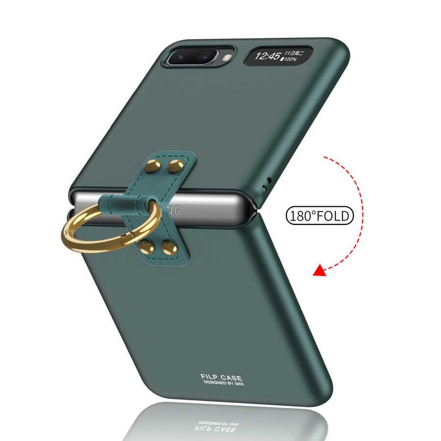 Galaxy Z Flip Kılıf Zore Flip Ring Kıpta Kapak