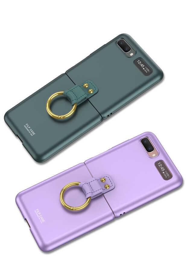 Galaxy Z Flip Kılıf Zore Flip Ring Kıpta Kapak