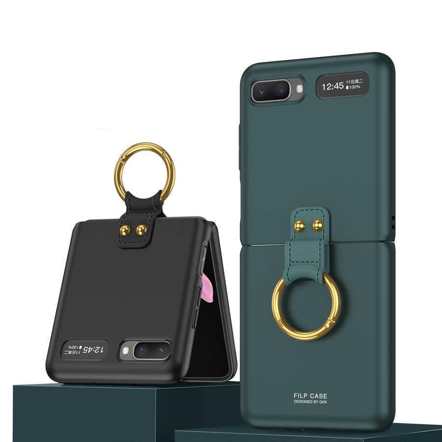 Galaxy Z Flip Kılıf Zore Flip Ring Kıpta Kapak