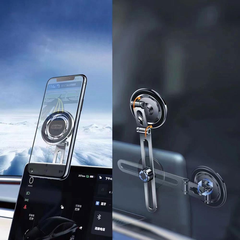 Go Des GD-HD912 Magnetik 360 Derece Dönebilen Düz Zemin Araç Telefon Tutacağı