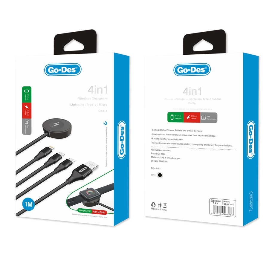 Go Des GD-UC561 4 in 1 Usb Kablo