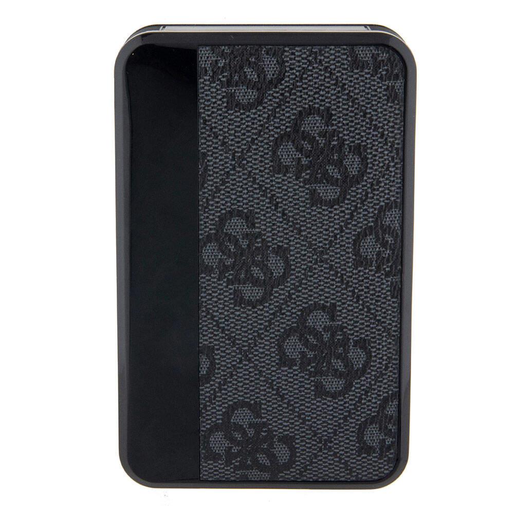 Guess Orjinal Lisanslı Dijital Led Göstergeli PU Deri 4G Desenli Metal Yazı Logolu Powerbank 10000mAh 18W