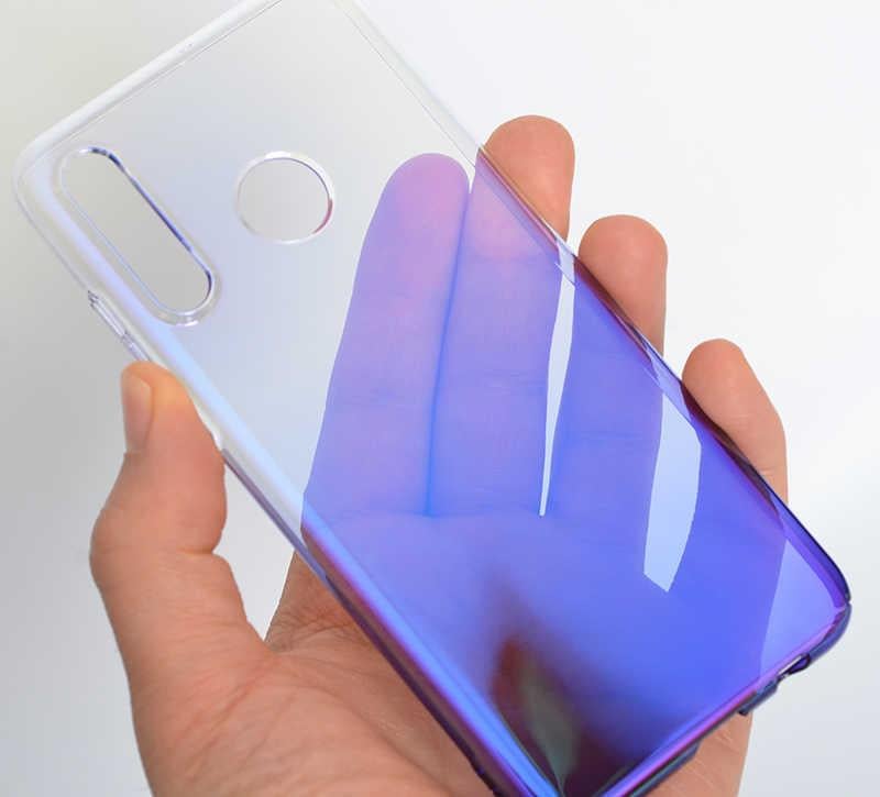 Huawei P30 Lite Kılıf Zore Renkli Transparan Kapak