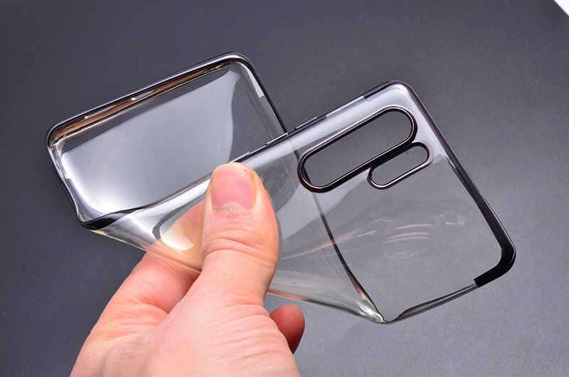 Huawei P30 Pro Kılıf Zore Dört Köşeli Lazer Silikon Kapak