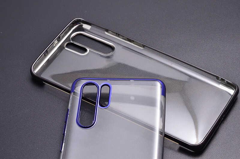 Huawei P30 Pro Kılıf Zore Dört Köşeli Lazer Silikon Kapak