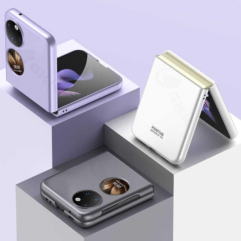 Huawei P50 Pocket Kılıf Zore Sert Kıpta Kapak