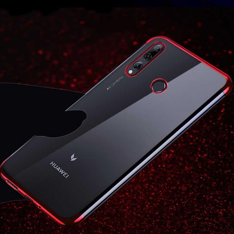 Huawei Y9 Prime 2019 Kılıf Zore Dört Köşeli Lazer Silikon Kapak