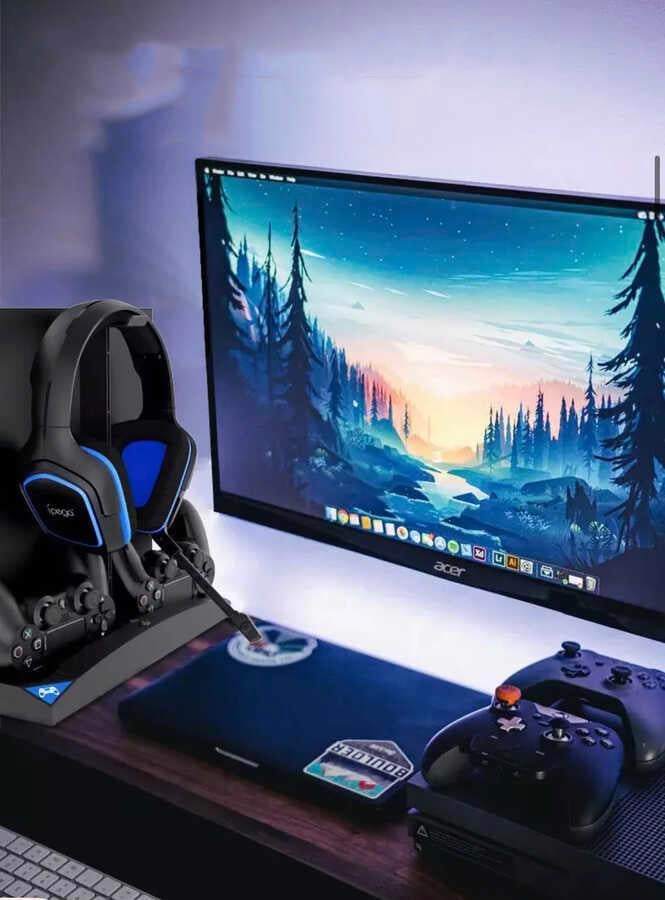iPega PG-P4009 Playstation 4 Şarj İstasyonu ve Kulaklık Standı
