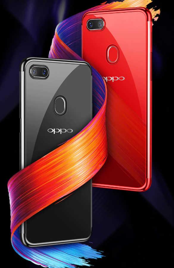 Oppo AX7 Kılıf Zore Dört Köşeli Lazer Silikon Kapak