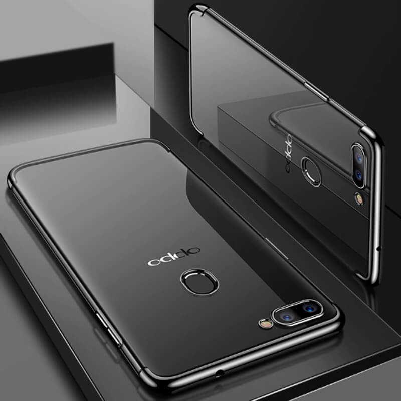 Oppo AX7 Kılıf Zore Dört Köşeli Lazer Silikon Kapak