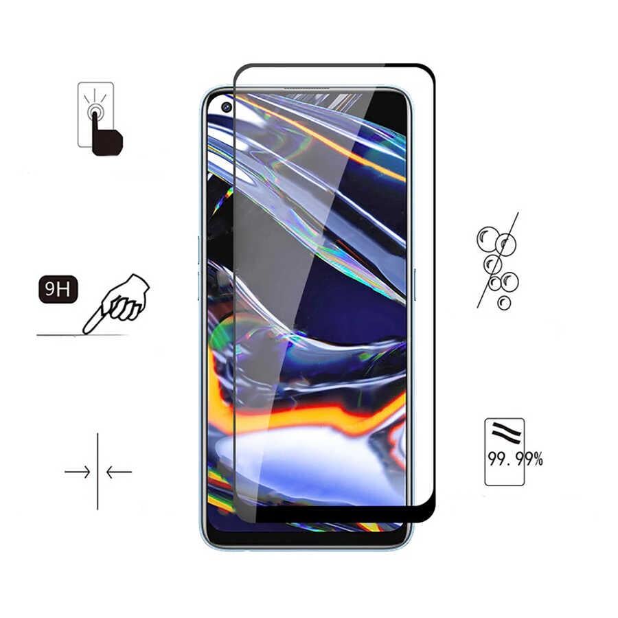 Realme 7 Pro Zore Kenarları Kırılmaya Dayanıklı Cam Ekran Koruyucu