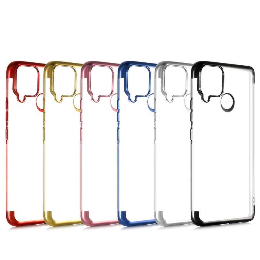 Realme C25 Kılıf Zore Dört Köşeli Lazer Silikon Kapak