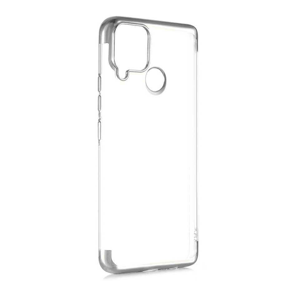 Realme C25 Kılıf Zore Dört Köşeli Lazer Silikon Kapak