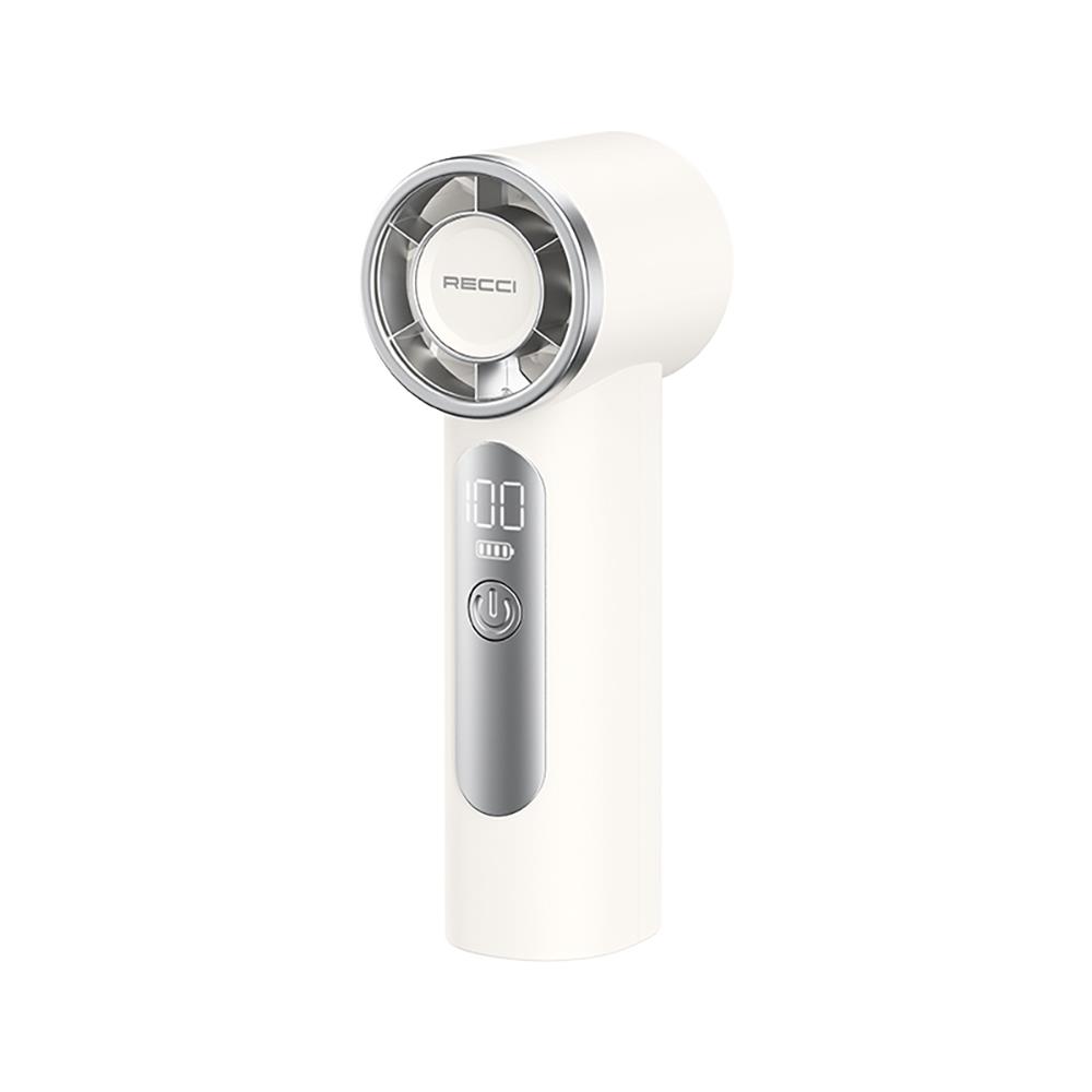 Recci RLS-F07 Dijital LED Göstergeli 6 Kademeli Mini Soğutucu El Fanı