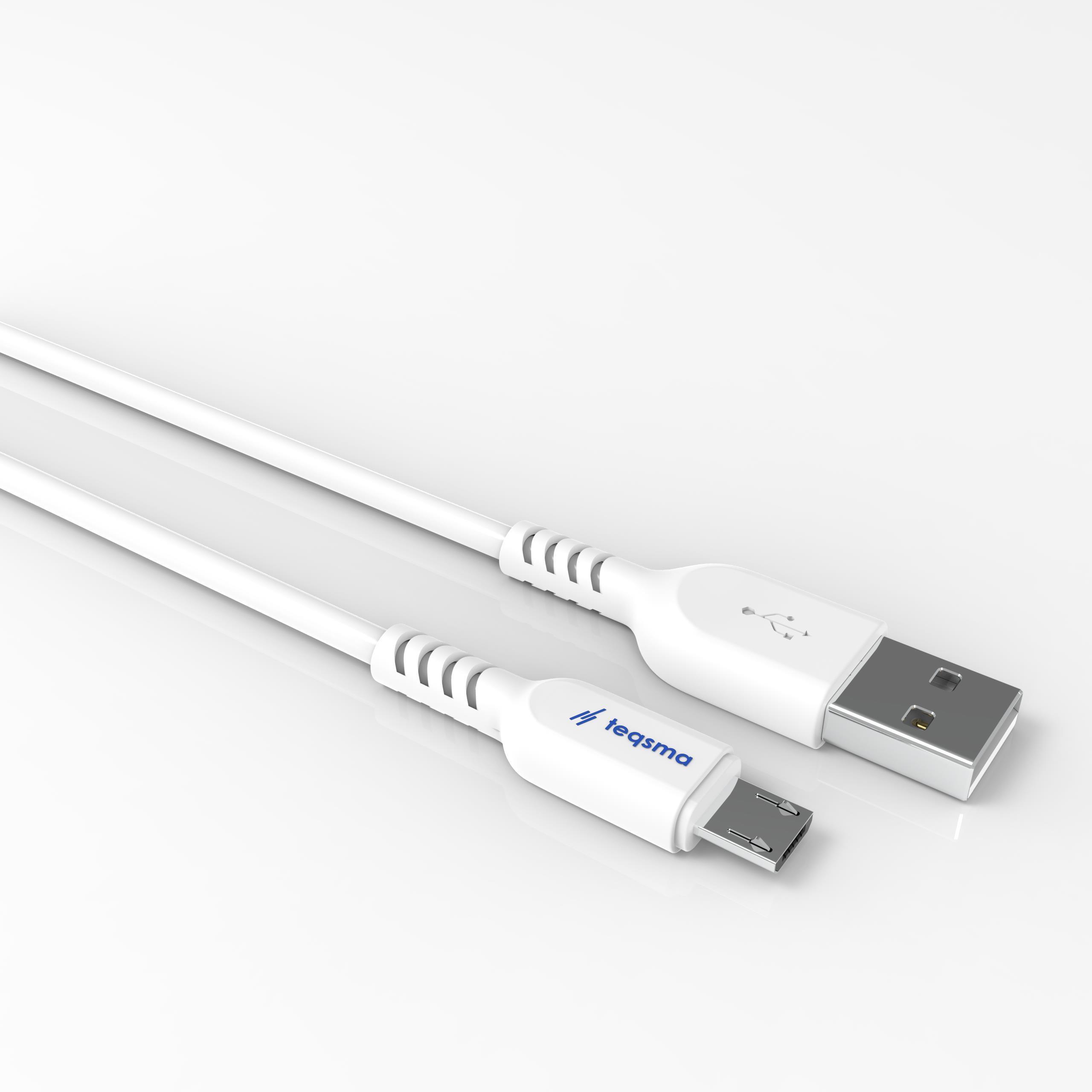 TEQSMA STREAM M1 Micro USB - USB Kablo 2.4A 100Cm